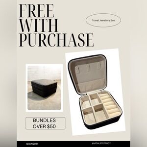 Travel Jewellery Box - Black